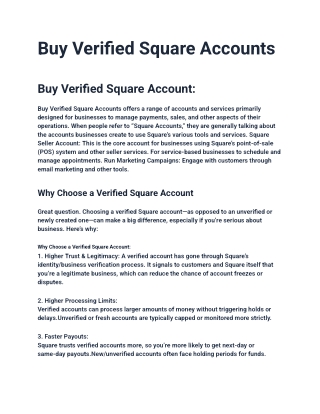 Square Account