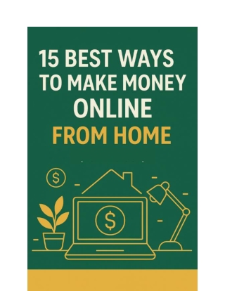 15 Proven Ways to Make Money Online from Home