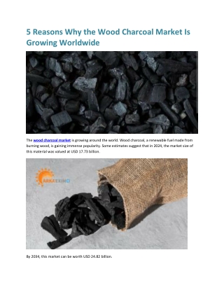 5 Reasons Why the Wood Charcoal Market Is Growing Worldwide