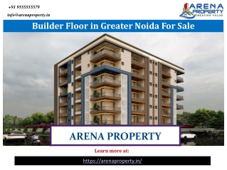 Builder Floor in Greater Noida For Sale