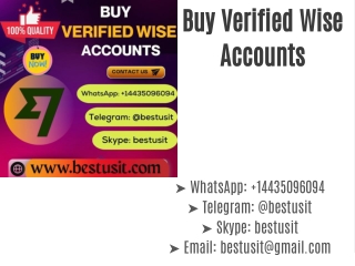 Buy Verified Wise Accounts