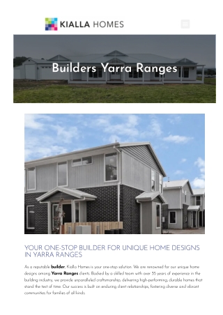 Builders Yarra Ranges