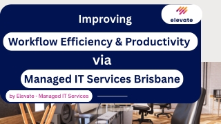 Workflow Efficiency and Productivity Via Managed IT Services Brisbane