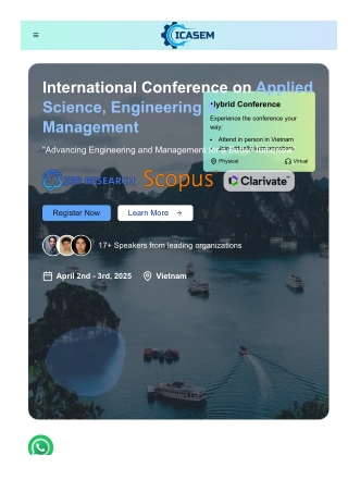 Upcoming Engineering and Technology Expo