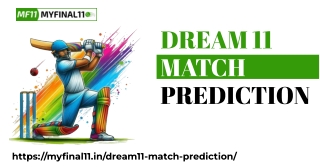 Free Dream 11 Match Prediction from MyFinal 11 – Start Winning Today