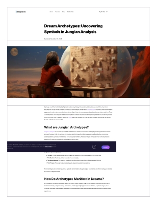 Uncover Hidden Dream Symbols with Jungian AI Analysis