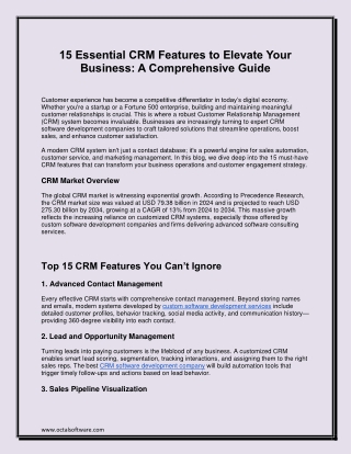 15 Essential CRM Features to Elevate Your Business