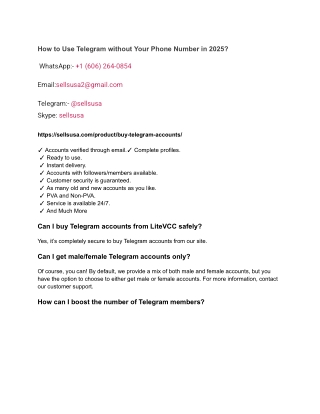 How to Use Telegram without Your Phone Number in 2025