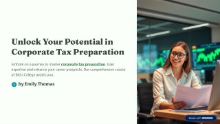 Unlock Your Potential in Corporate Tax Preparation