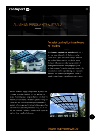 Aluminium Pergola Kits Australia