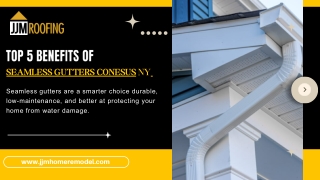 Top 5 Benefits of Seamless Gutters Conesus NY