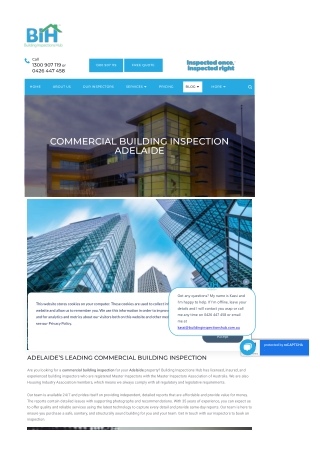 Commercial Building Inspection Adelaide