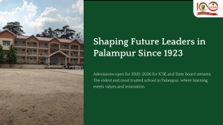 Explore Top-Rated ICSE Schools Offering Quality Education in Himachal Pradesh