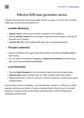 Customized lead generation solutions B2B