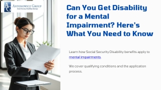 Can You Get Disability for a Mental Impairment Here's What You Need to Know