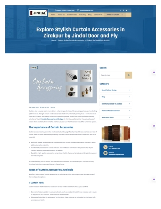 Curtain Accessories in Zirakpur By Jindal Door And Ply