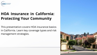 Why HOA Insurance Is Essential for California Communities
