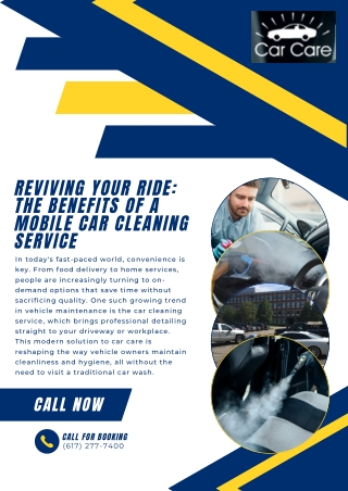 Mobile Car Cleaning Service in Boston  On-Demand Auto Detailing