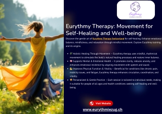 Eurythmy Therapy: Movement for Self-Healing and Well-being - Eurythmy Zug