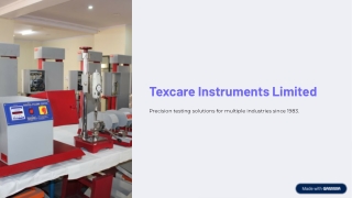 Texcare Instruments Limited - Lab Testing Instruments