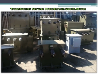 Transformer Service Providers in South Africa