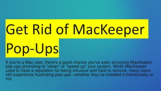 How to Get Rid of MacKeeper Pop-Ups on Mac – Easy Fix Guide