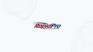 Precision Manufacturing Solutions