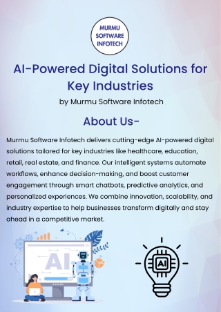 AI-Powered apps and Digital Solutions brochure