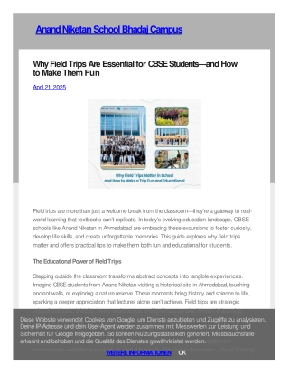 Why Field Trips Transform CBSE Education