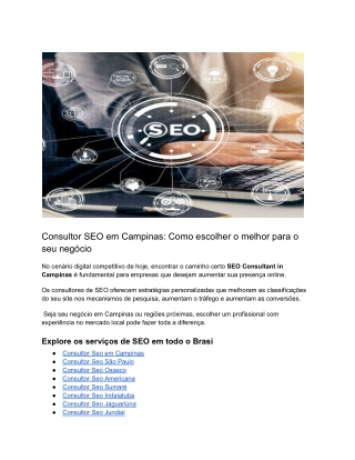 CONSULTOR SEO