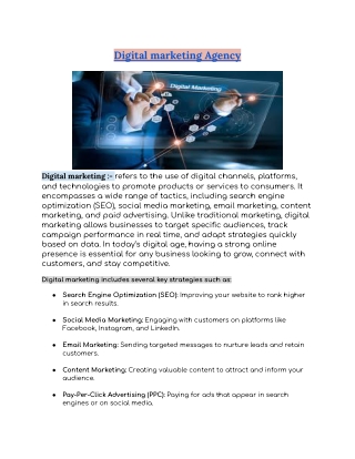 Digital marketing Agency - Google Docs