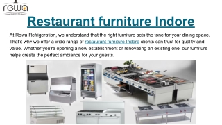 Restaurant furniture Indore