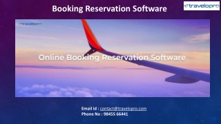 Booking Reservation Software