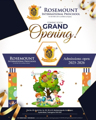 Serilingampally - Rosemount International Preschool Admissions Open 2025-2026