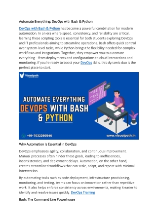 Online DevOps Training - DevOps Training Institute in Ameerpet