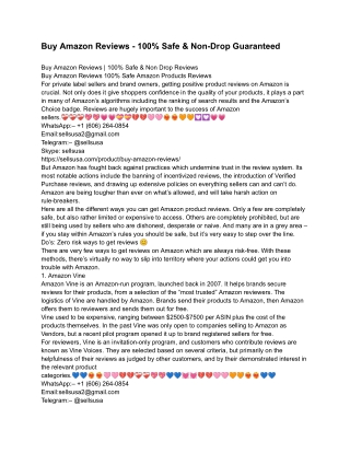 Buy Amazon Reviews - 100_ Safe & Non-Drop Guaranteed