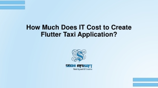 How Much Does IT Cost to Create Flutter Taxi Application