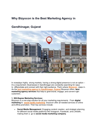 Why Bizyocon is the Best Marketing Agency in Gandhinagar