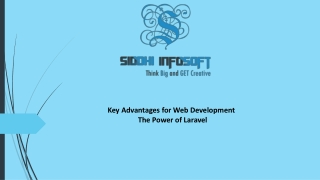 Laravel Key advantange for Web Development