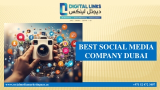 BEST SOCIAL MEDIA COMPANY DUBAI