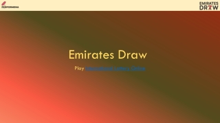 Emirates Draw PPT 59
