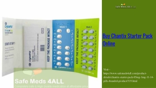 Buy Chantix Starter Pack Online