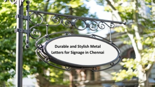 metal letters Chennai