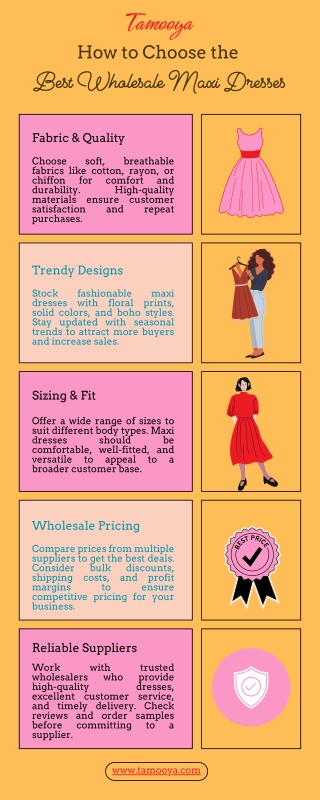How to Choose the Best Wholesale Maxi Dresses
