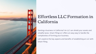 Forming LLC In California