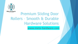 Premium Sliding Door Rollers – Smooth & Durable Hardware Solutions