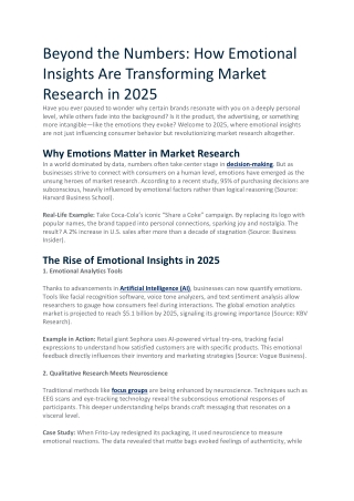 How Emotional Insights Are Transforming Market Research in 2025