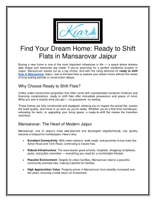 3 bhk flats in mansarovar