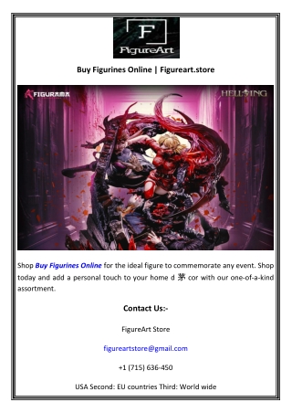 Buy Figurines Online  Figureart.store