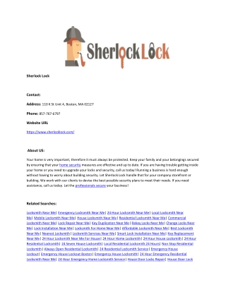 SherlockLock